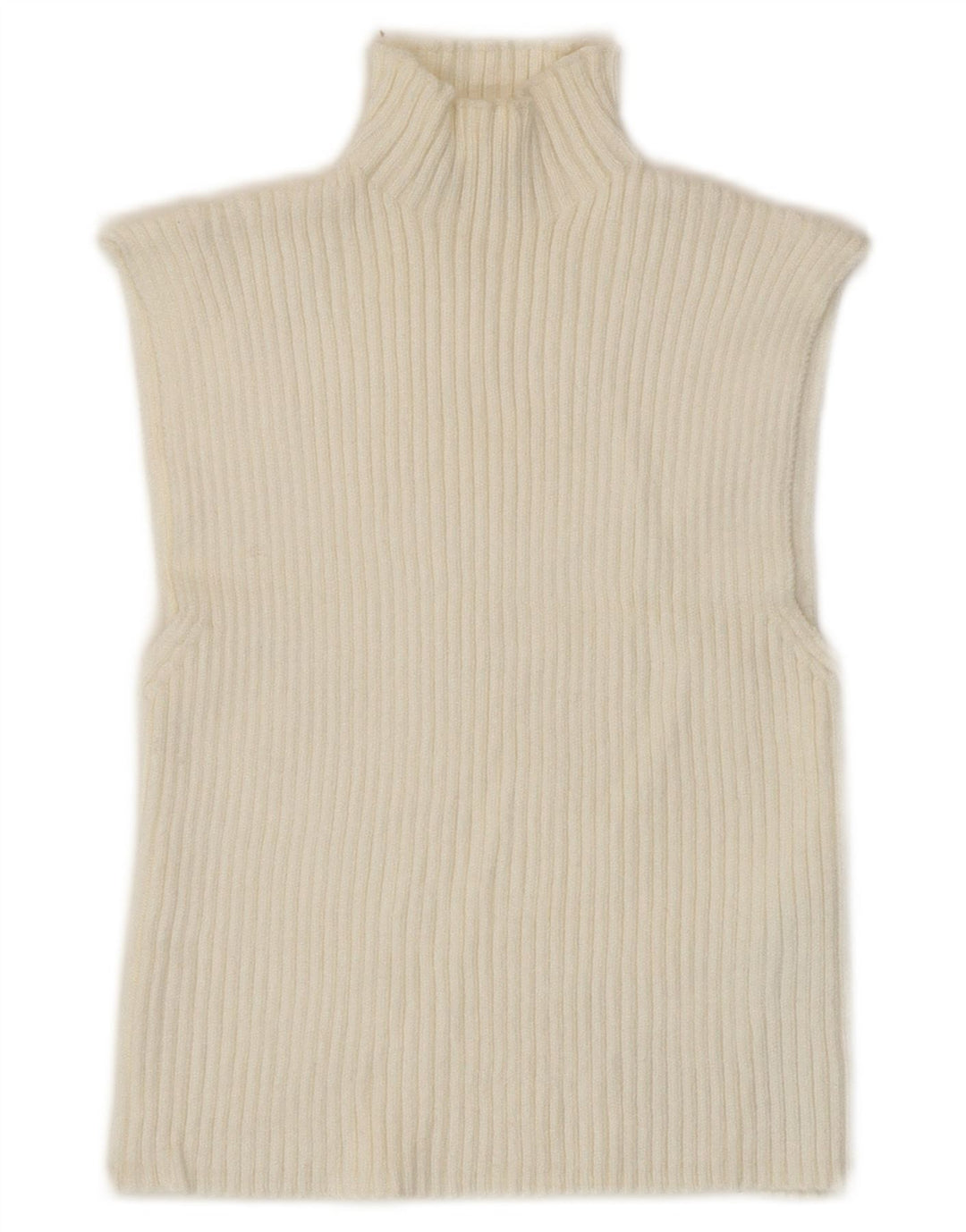 Zara Womens Crop Vest Débardeur UK 8 Petit Viscose Blanc