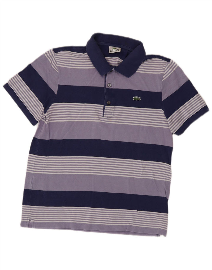 Lacoste Polo Homme Taille 4 Rayé Violet Moyen