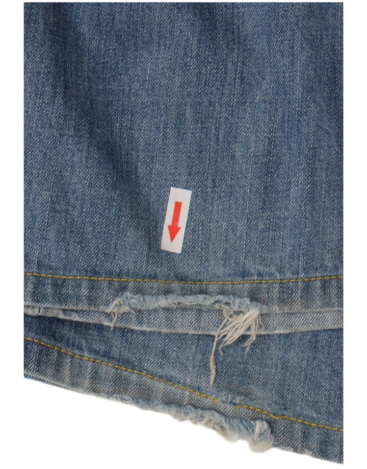 Replay Jean droit effet vieilli W34 L30 bleu coton pour homme
