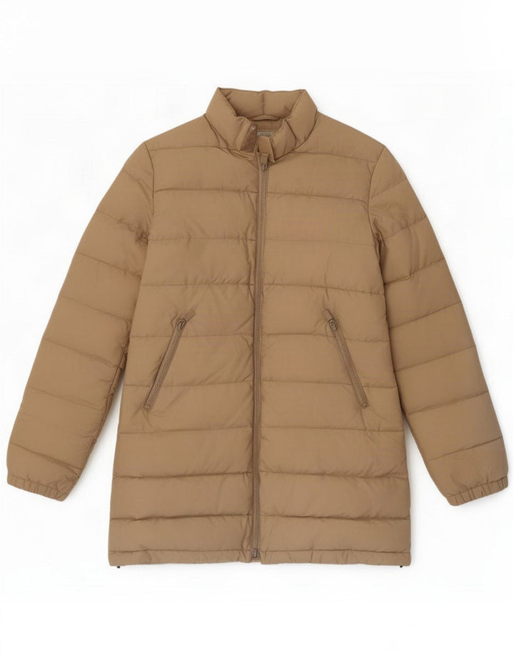 Alberto Aspesi Manteau rembourré pour femme UK 10 Small Beige Polyamide
