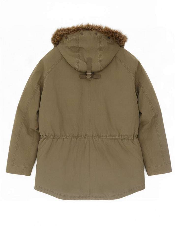 Timberland Parka à capuche pour homme UK 38 Kaki moyen