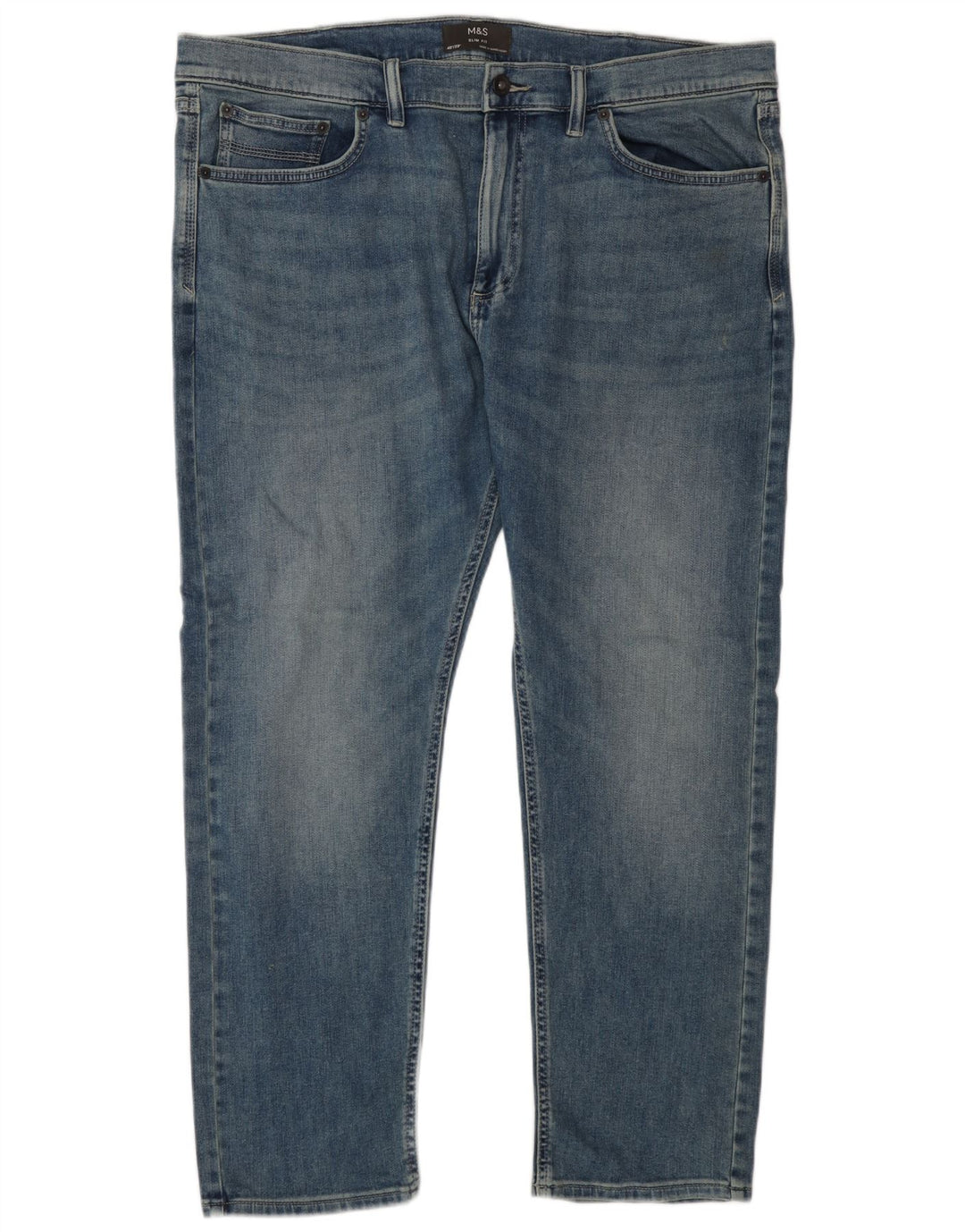 Marks & Spencer Jean Slim Homme W40 L29 Bleu Coton