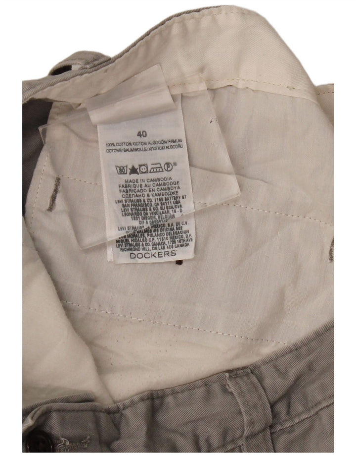 DOCKERS Short Cargo Homme W40 XL Gris Coton