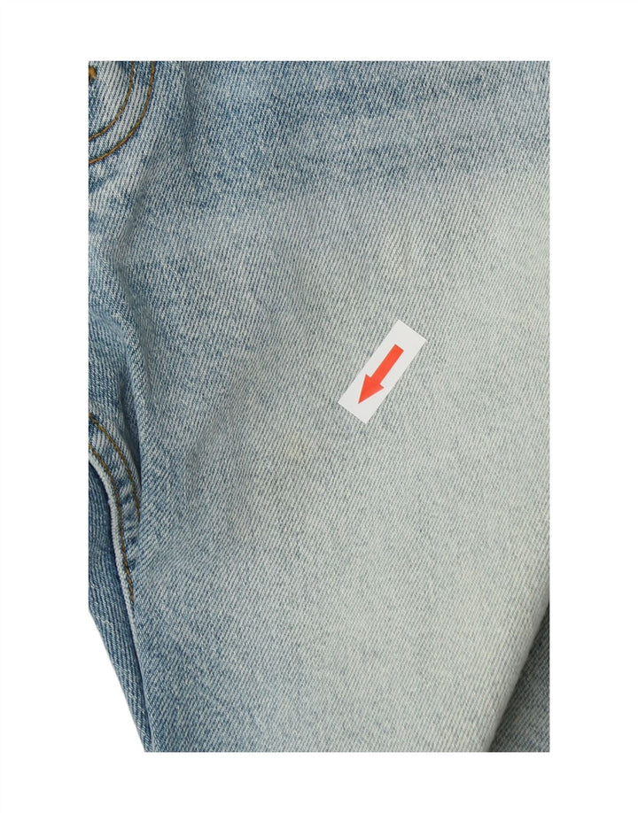 Zara Jean droit vieilli pour homme EU 40 Medium W31 L29 Bleu Coton