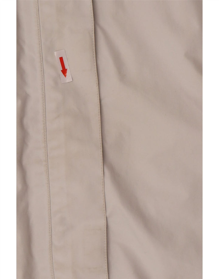 Helly Hansen Veste de pluie à capuche pour femme UK 14 Medium Off White Colourblock