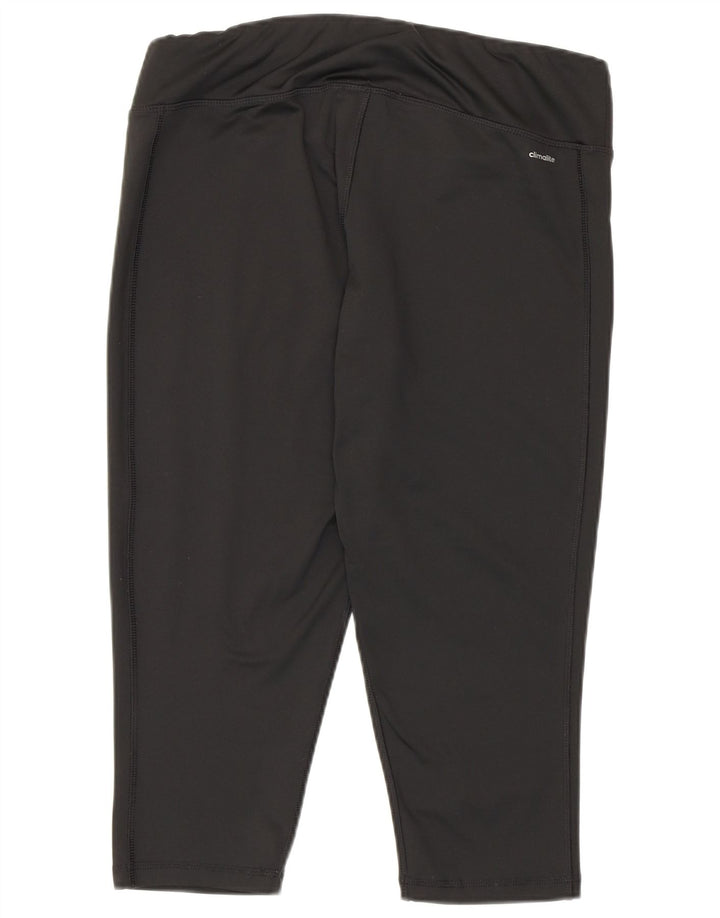 Adidas Climalite Capri Leggings UK 16/18 Large Noir Polyester