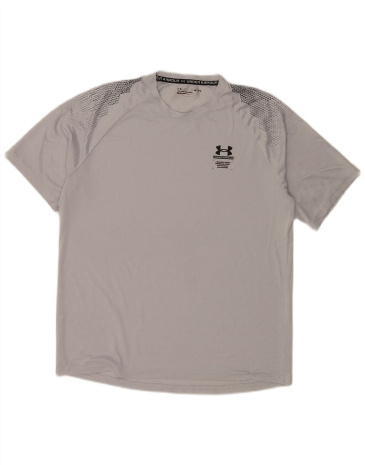 Under Armour T-Shirt Homme Haut Large Gris Géométrique