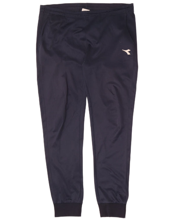 Diadora Homme Pantalon De Survêtement Joggers XL Bleu Marine Polyester