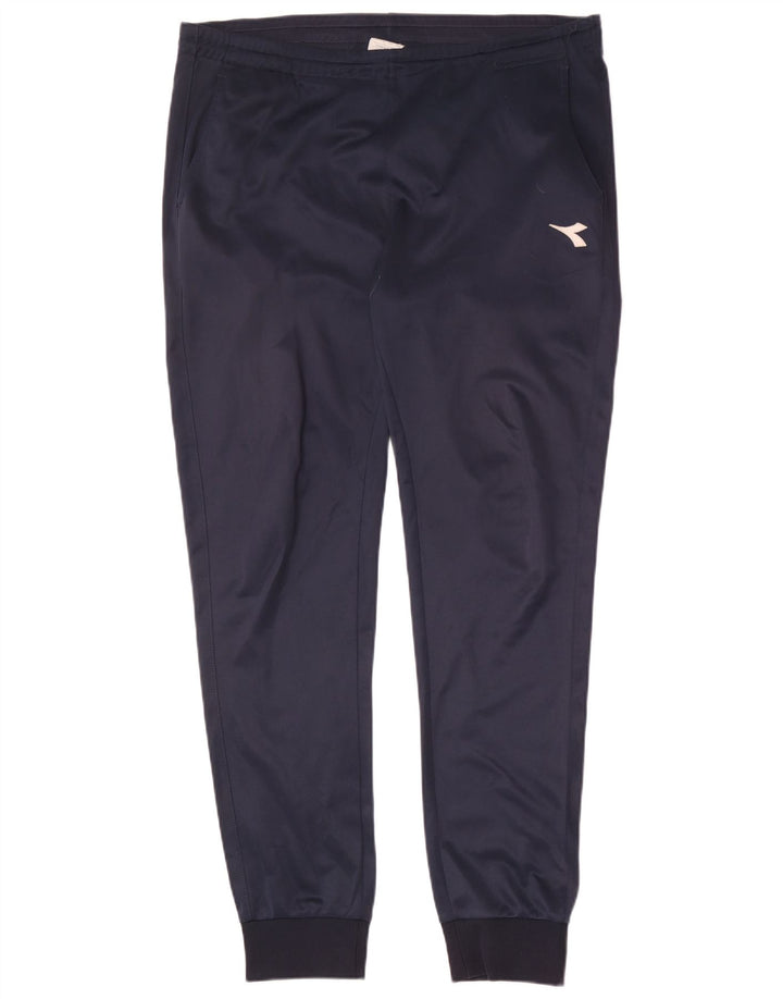 Diadora Homme Pantalon De Survêtement Joggers XL Bleu Marine Polyester