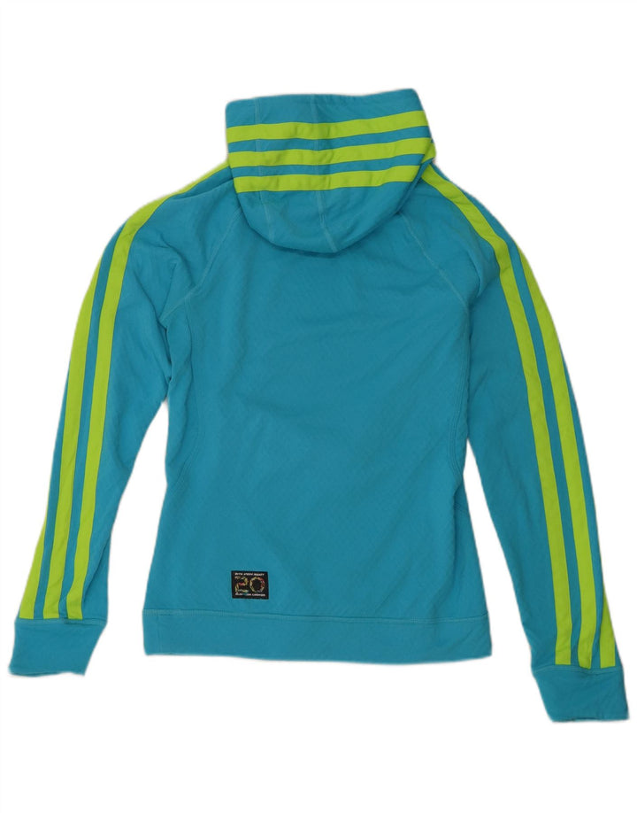 Adidas Pull à capuche pour femme UK 14 Bleu moyen Polyester