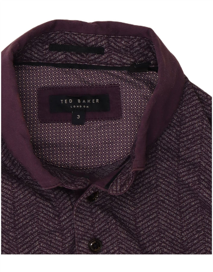 Ted Baker Polo homme taille 3 chevrons violet moyen