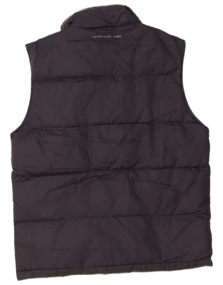 CALVIN KLEIN JEANS Gilet rembourré pour homme UK 38 Bleu marine moyen Polyamide
