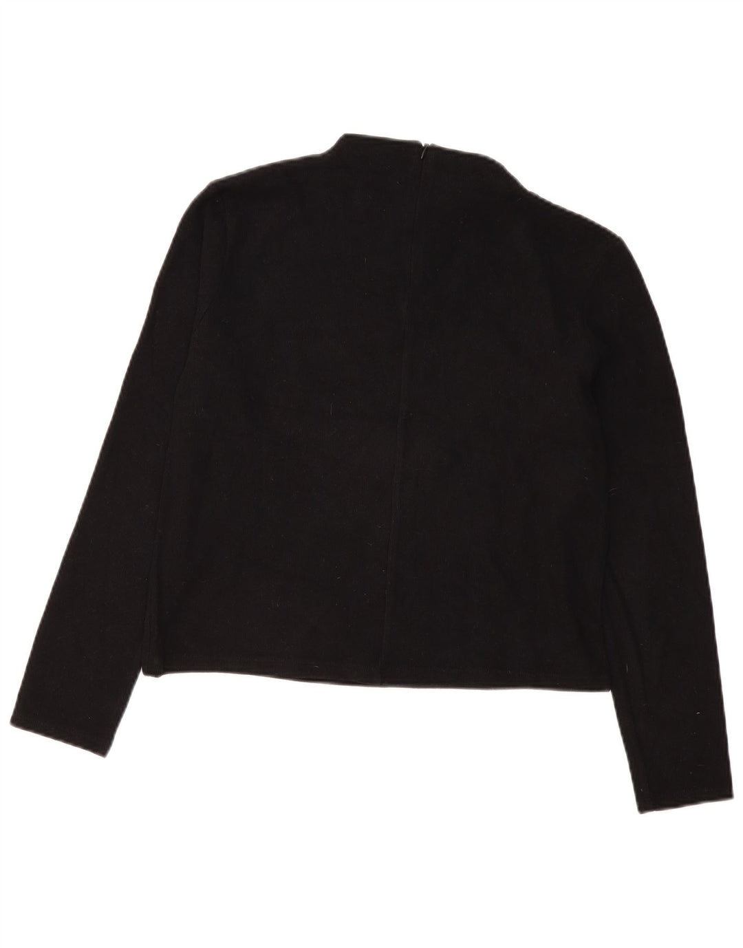 Zara Femme Top Manches Longues UK 14 Moyen Noir