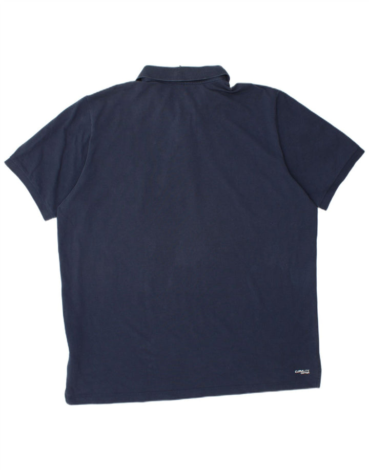 ADIDAS Polo Climalite Homme 2XL Bleu Marine Coton