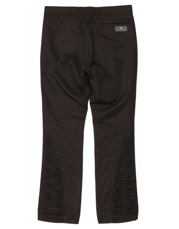 ADIDAS Womens Windbreaker Trousers UK 16 Large  Black Polyester