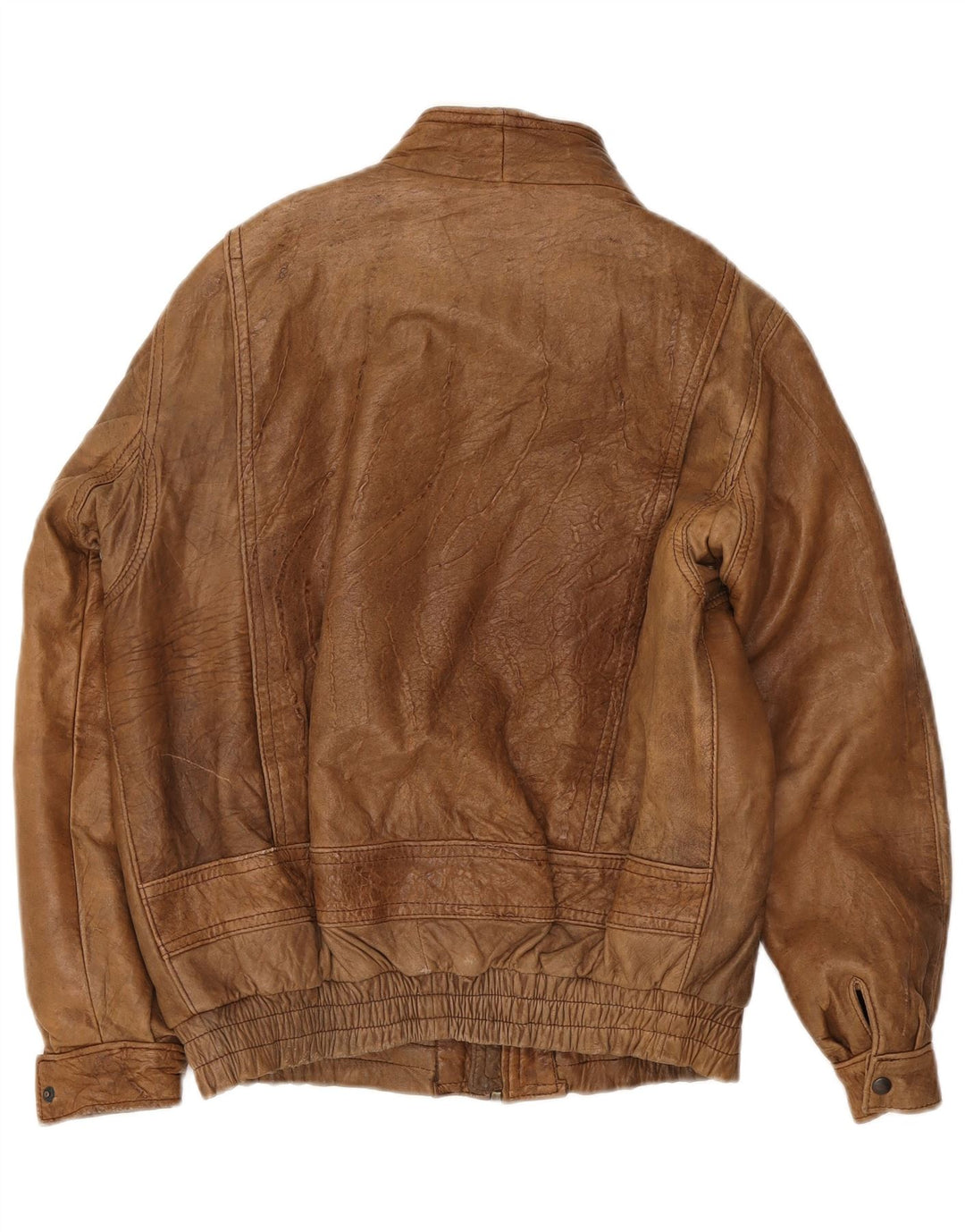 veste en cuir homme vintage IT 48 Marron moyen