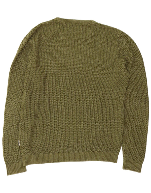 Jack & Jones Pull Col Bateau Homme Large Kaki Acrylique