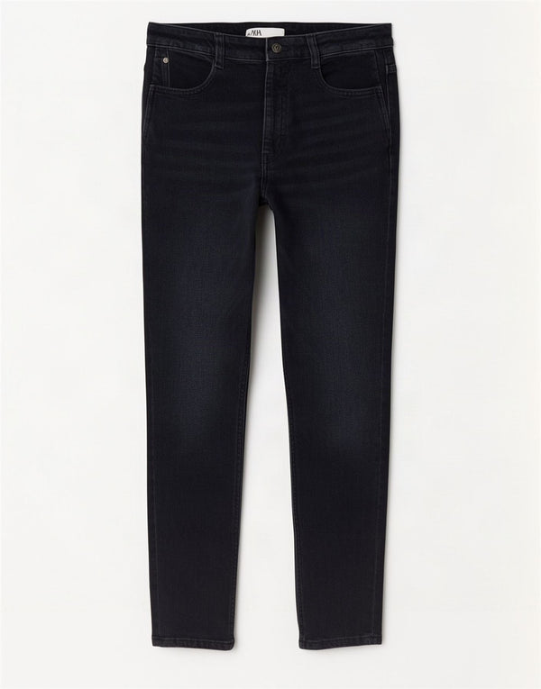 Zara Jean skinny pour femme EU 42 Large W32 L27 Bleu marine