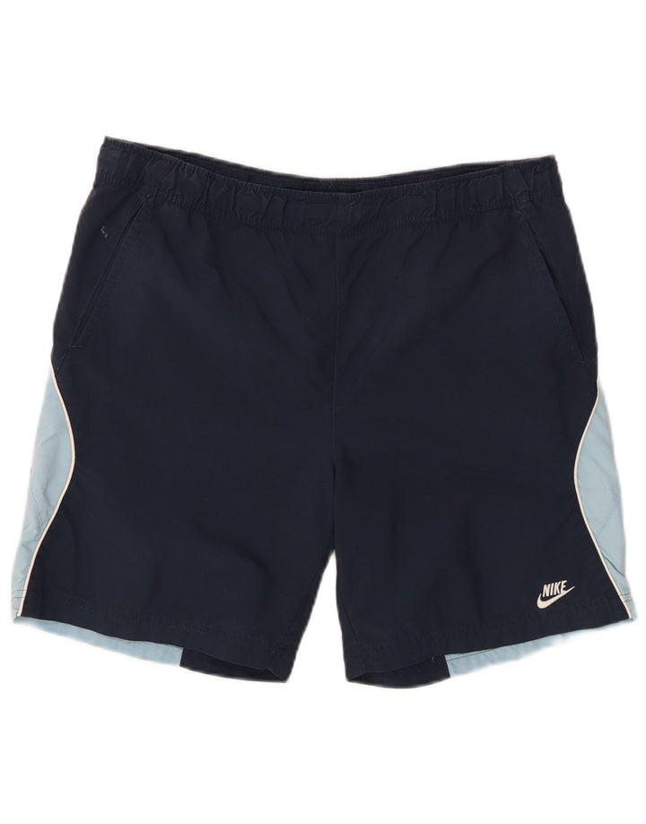 Short de bain Nike pour homme, petit, bleu marine, colour block