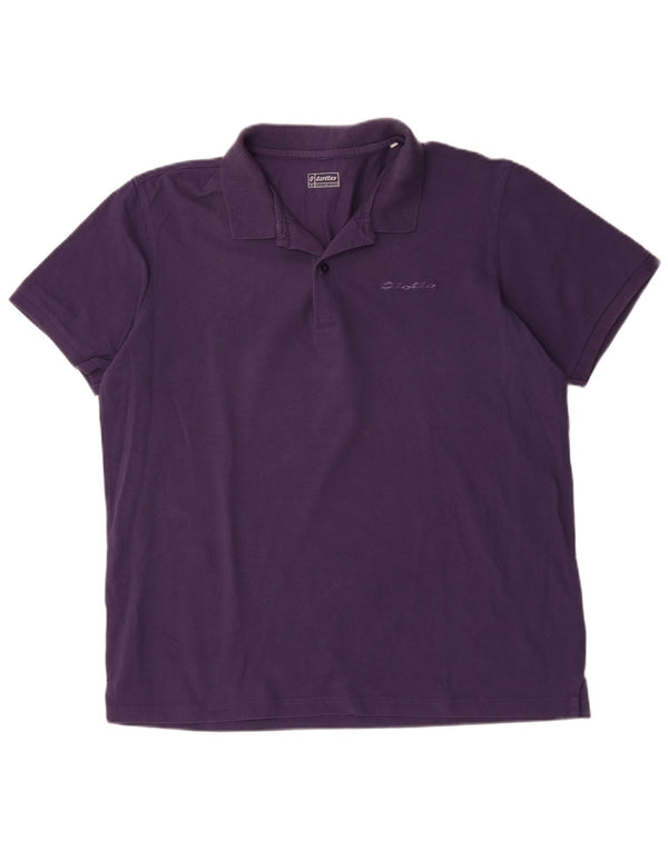 Lotto Polo Homme 2XL Violet Coton