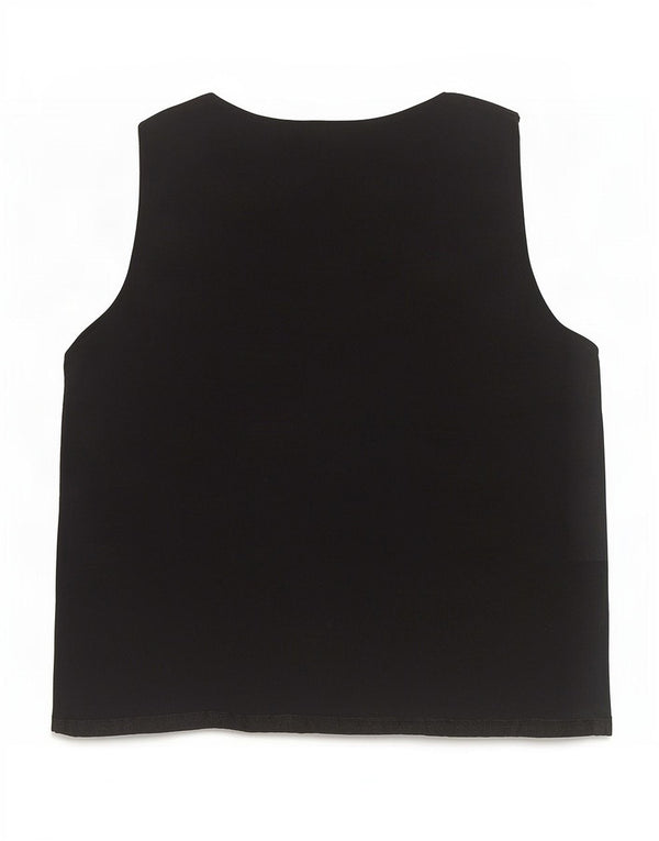 Marks & Spencer Débardeur Femme UK 12 Medium Noir Viscose