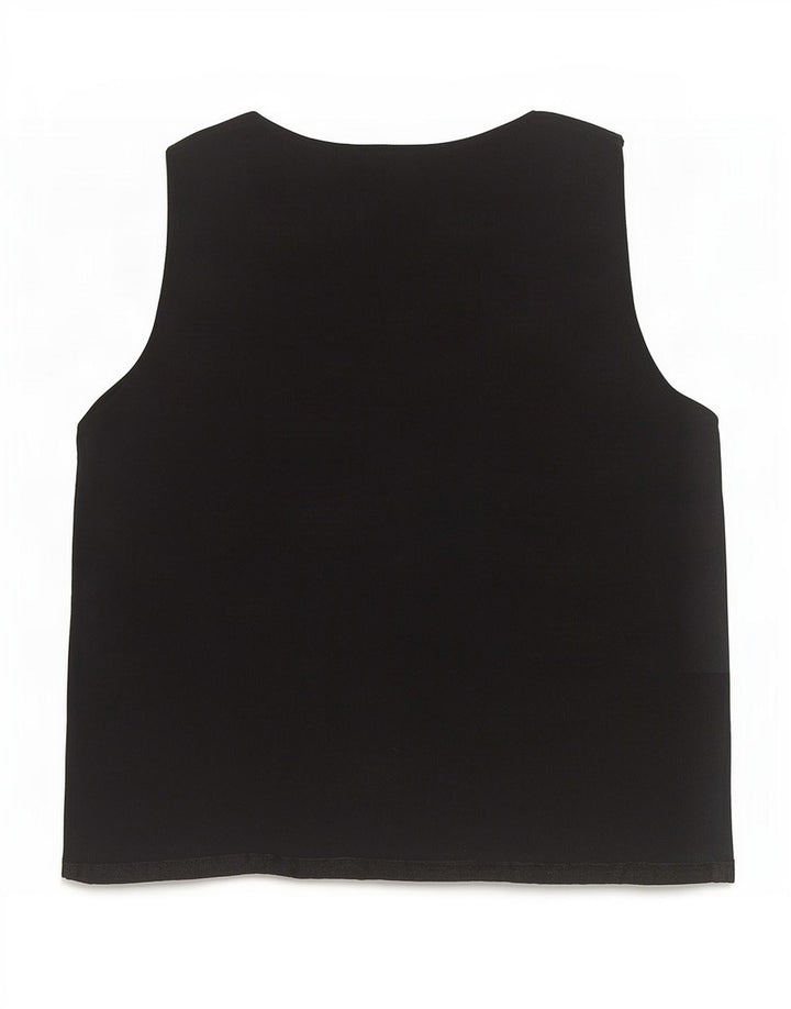 Marks & Spencer Débardeur Femme UK 12 Medium Noir Viscose