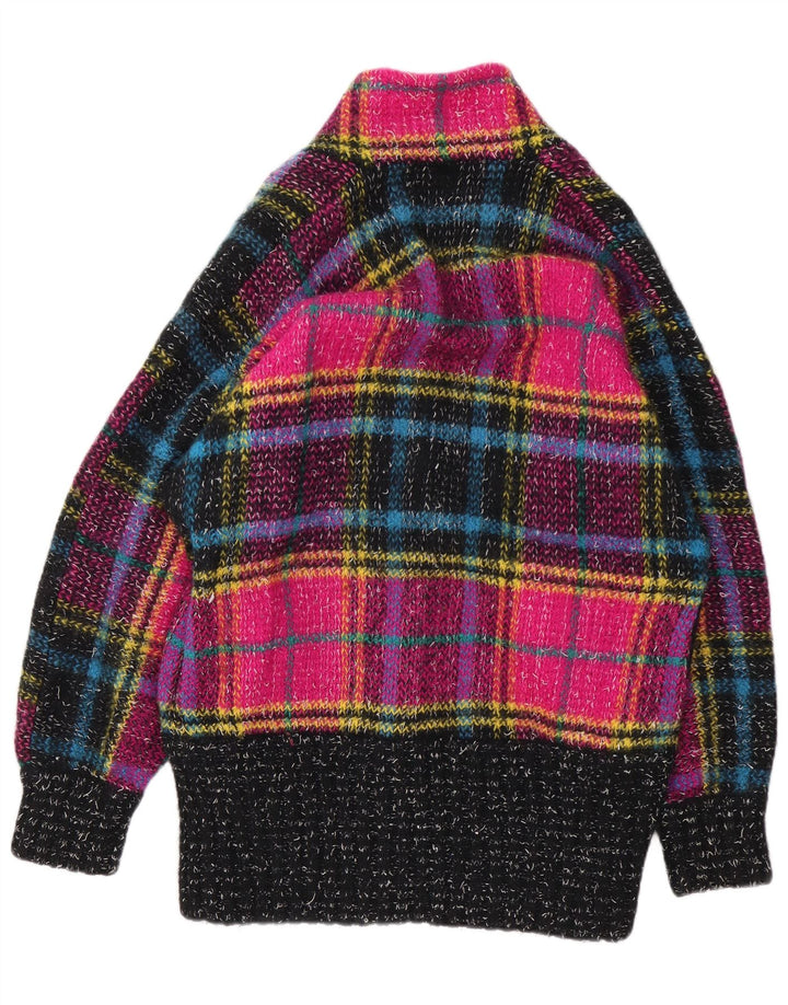 Carthago Cardigan long pour femme UK 16 Grand carreaux multicolores