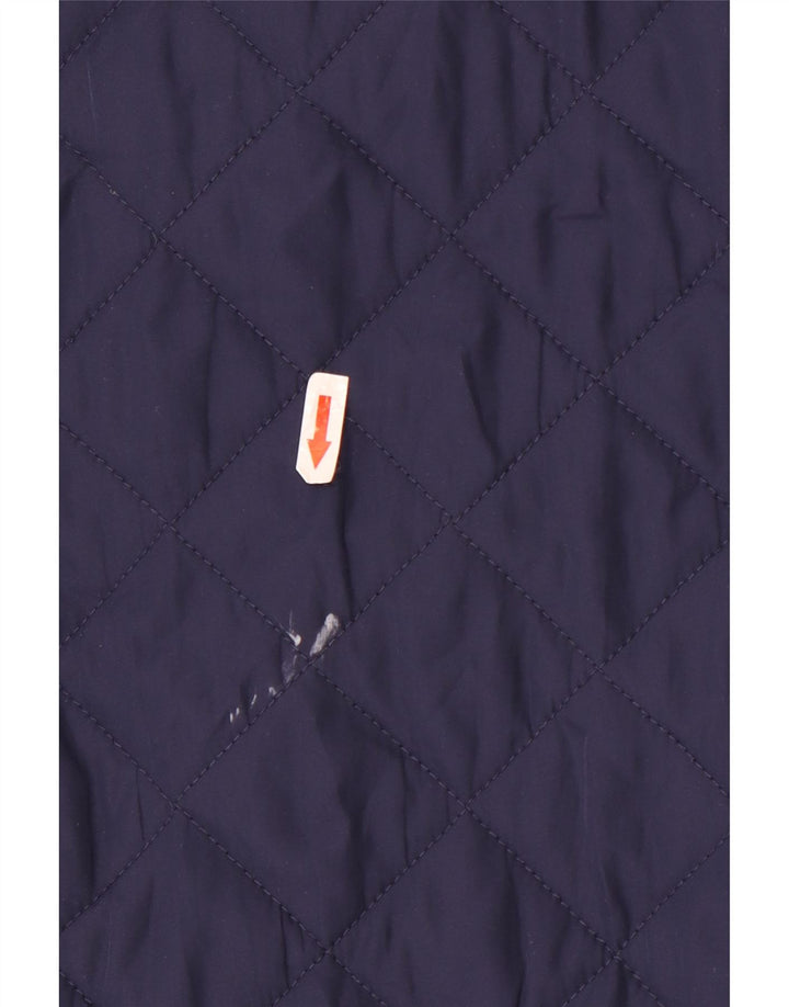 Monsoon Manteau matelassé pour femme UK 10 Petit Bleu Polyester