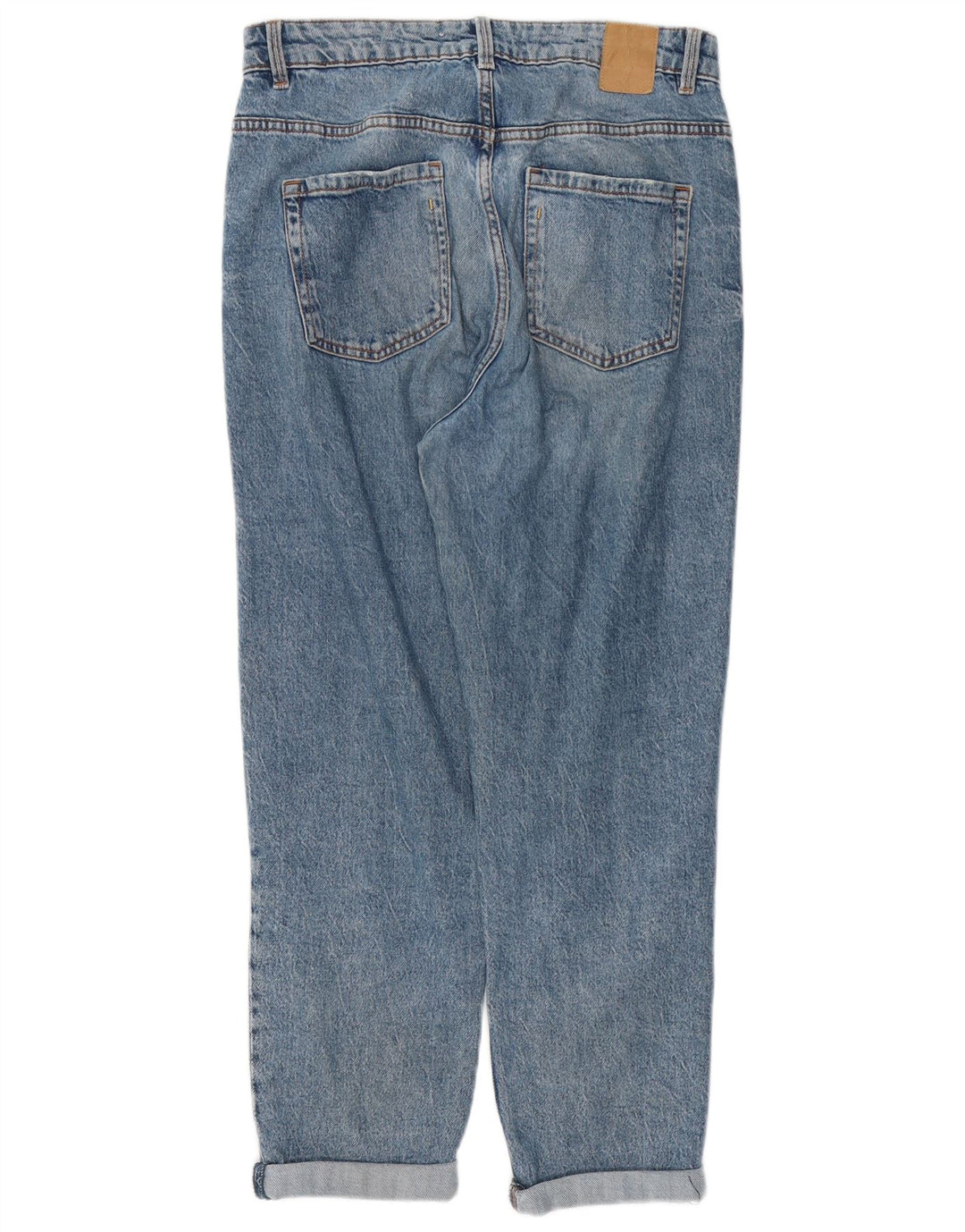 Zara Jean fuselé en détresse pour femme EU 40 Medium W30 L27 Bleu Coton