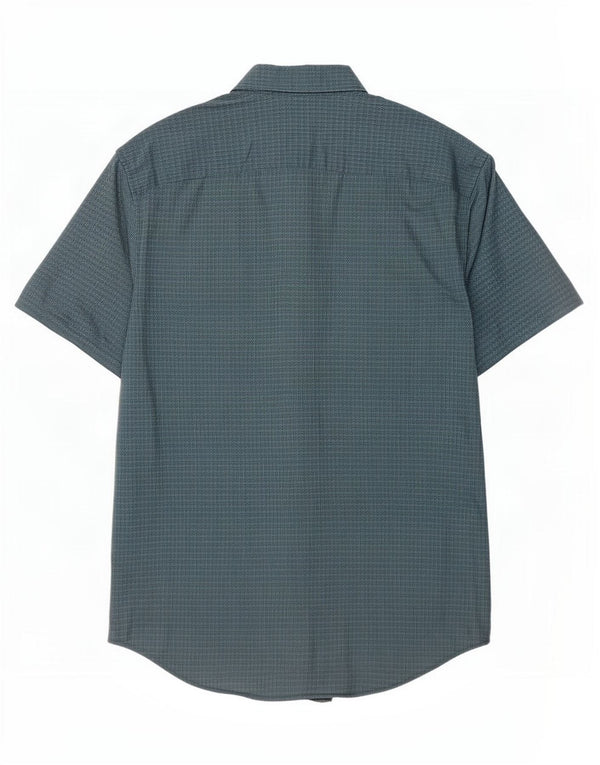 Penguin Chemise Heritage à manches courtes pour homme, coupe ajustée, petites rayures bleues