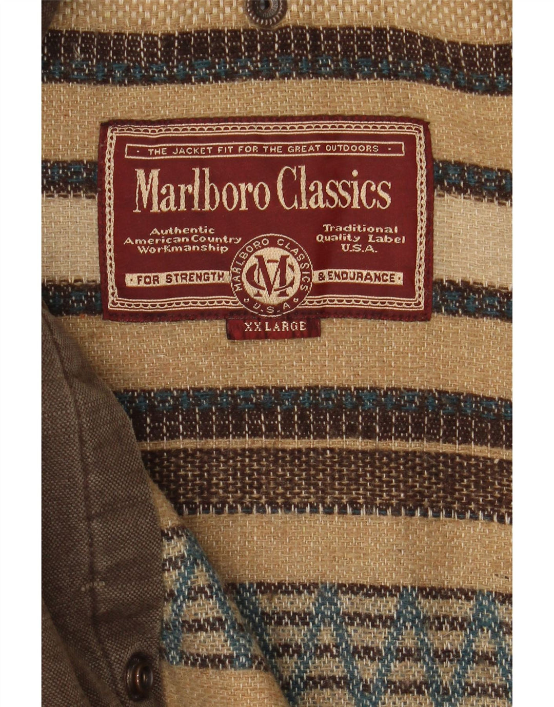 Marlboro Classics Manteau coupe-vent pour homme UK 44 2XL Marron classique