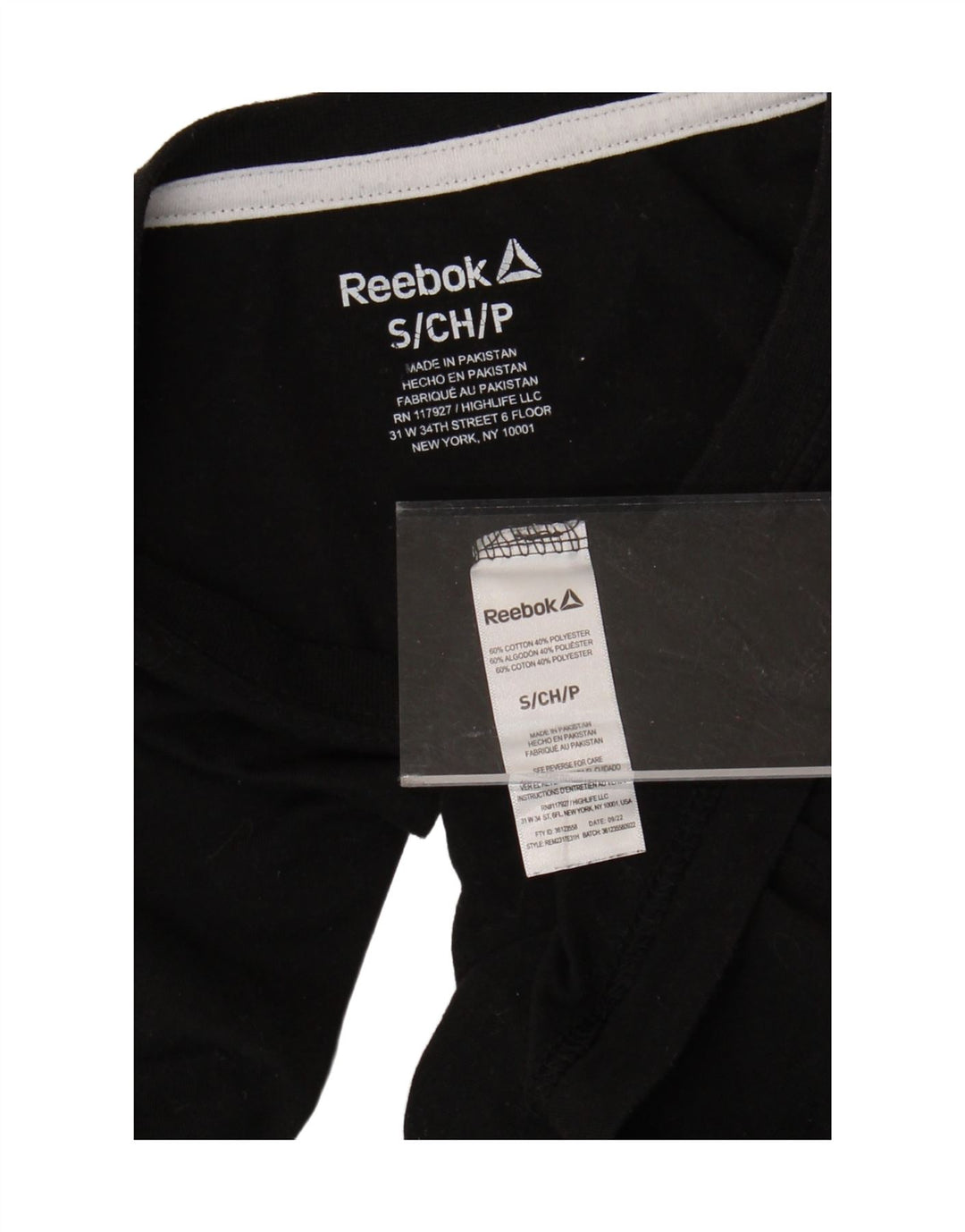 REEBOK Mens Graphic T-Shirt Top Small Black Cotton Vintage Reebok and Second-Hand Reebok from Messina Hembry 