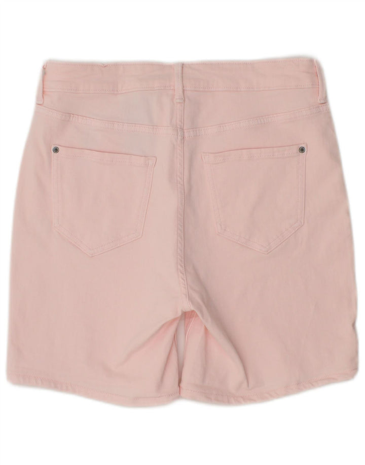 MARKS & SPENCER Short en jean pour femme UK 12 Medium W30 Coton rose