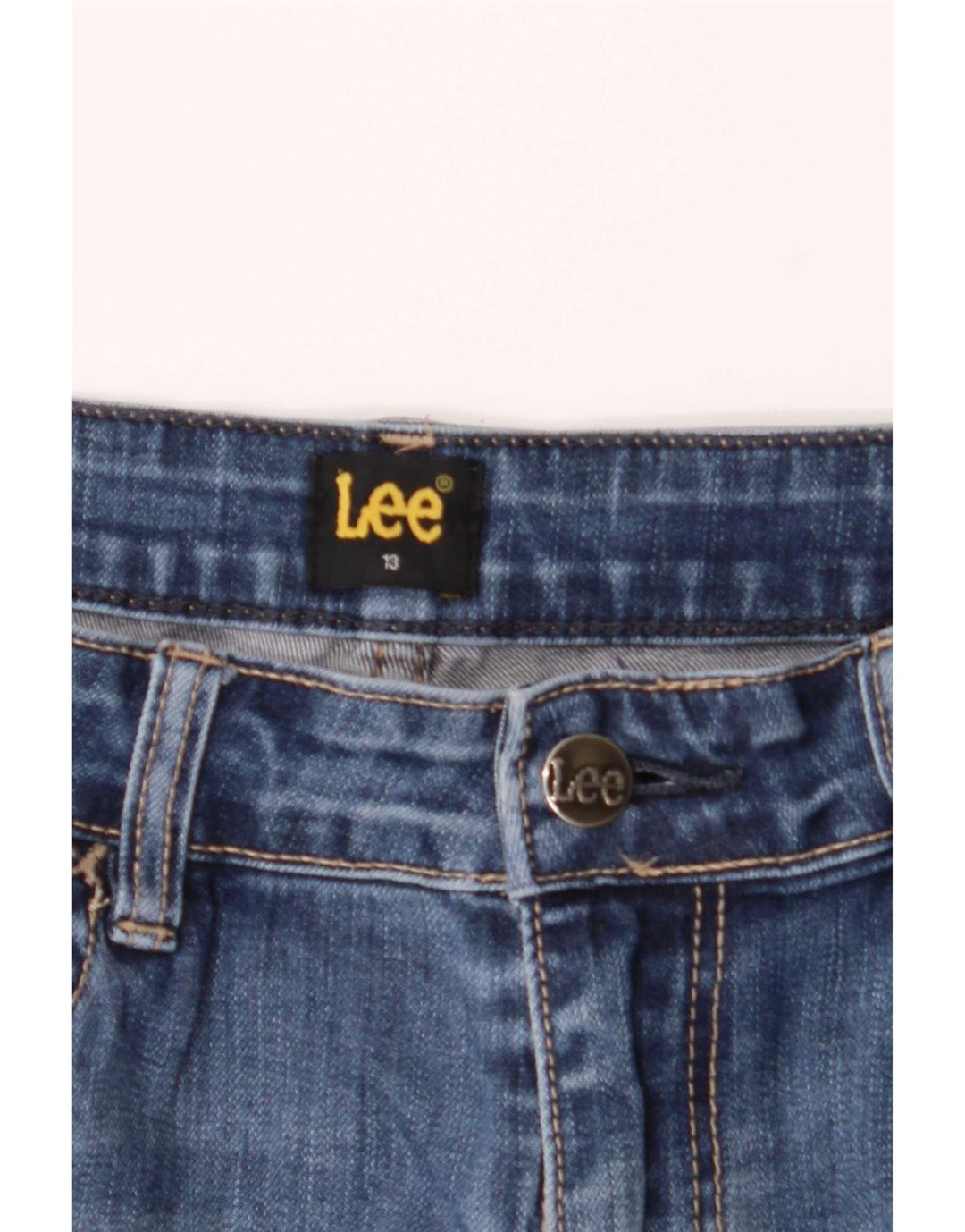 Lee Jeans Bootcut pour femme US 13 Large W32 L33 Bleu Coton