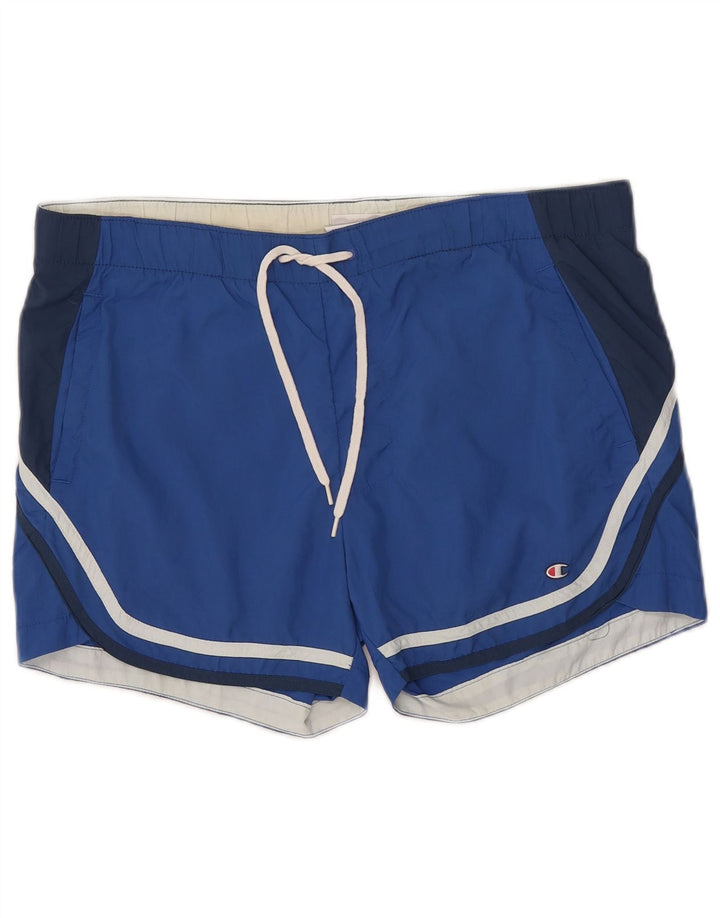 Champion Short de Bain Homme Bleu Moyen Colourblock Polyamide