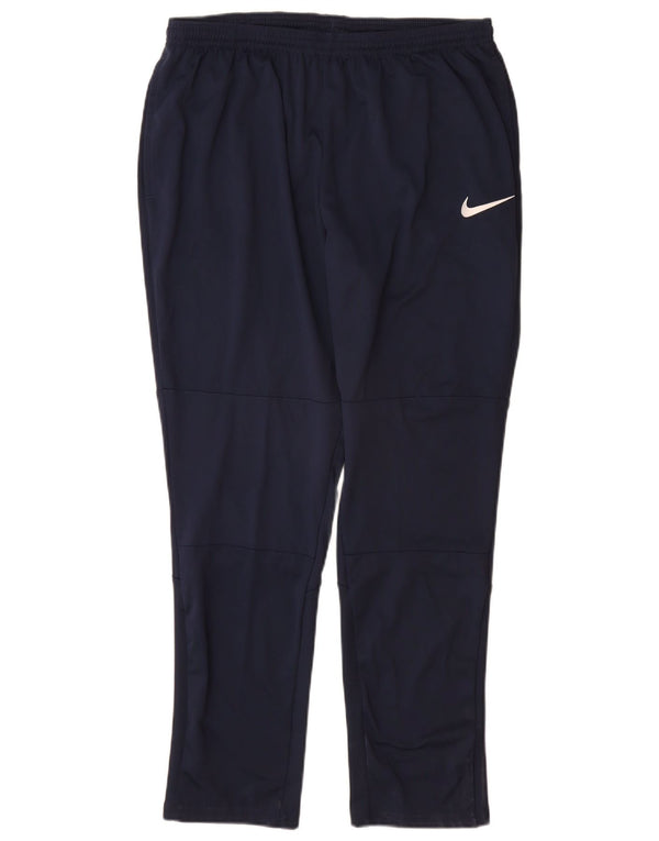 Nike Pantalon de survêtement Dri Fit pour homme XL Bleu marine Polyester