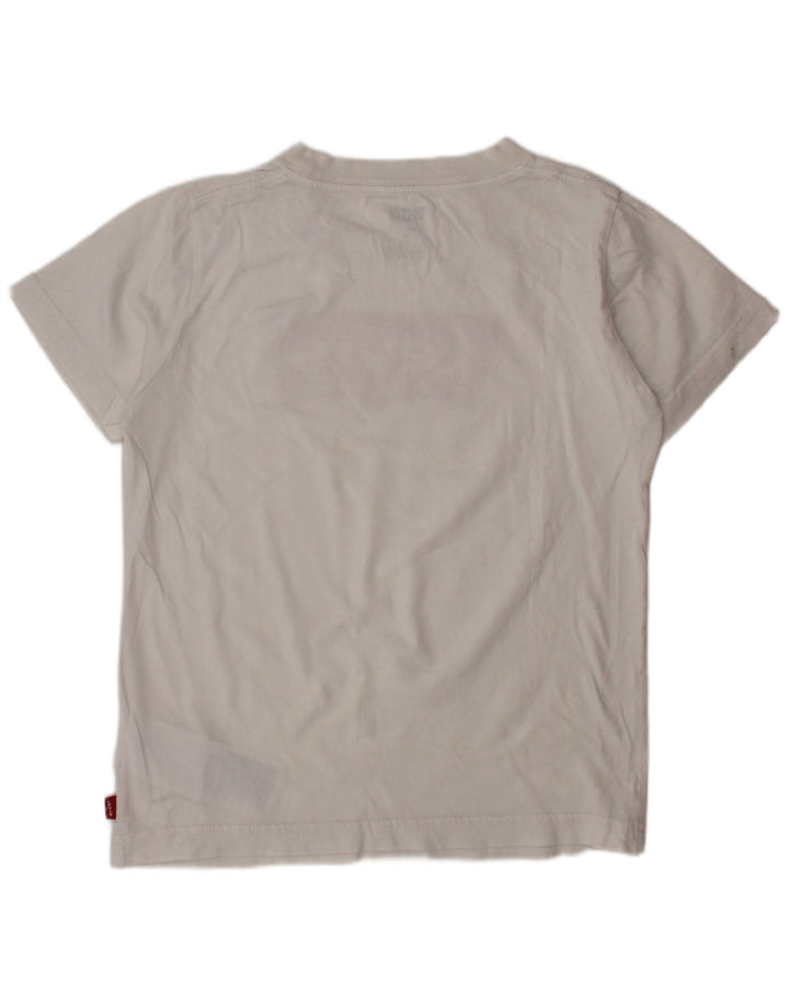LEVI'S T-Shirt Graphique Garçon 7-8 ans Blanc Coton