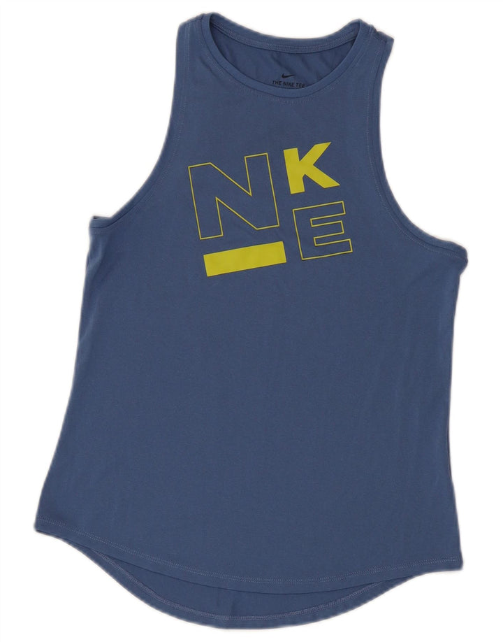 NIKE Débardeur Dri Fit Graphic pour hommes, petit, bleu