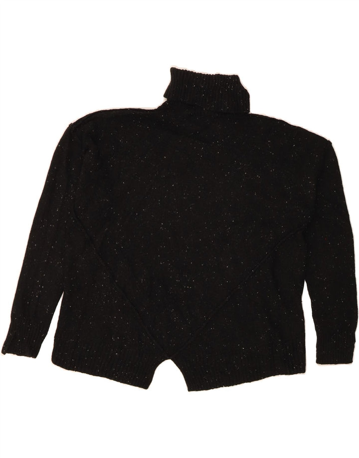 MICHAEL KORS Womens Roll Neck Jumper Sweater UK 14 Medium Black Flecked Vintage Michael Kors and Second-Hand Michael Kors from Messina Hembry 