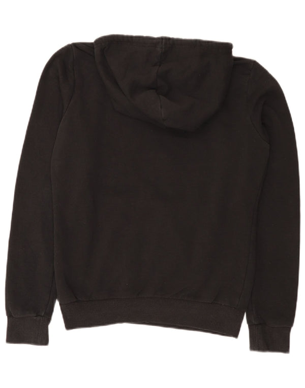 Puma Pull à capuche graphique pour femme UK 10 Petit coton noir