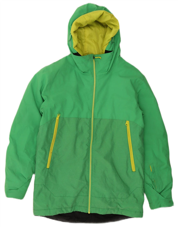 QUIKSILVER Veste coupe-vent à capuche pour garçon 13-14 ans XL Vert Nylon