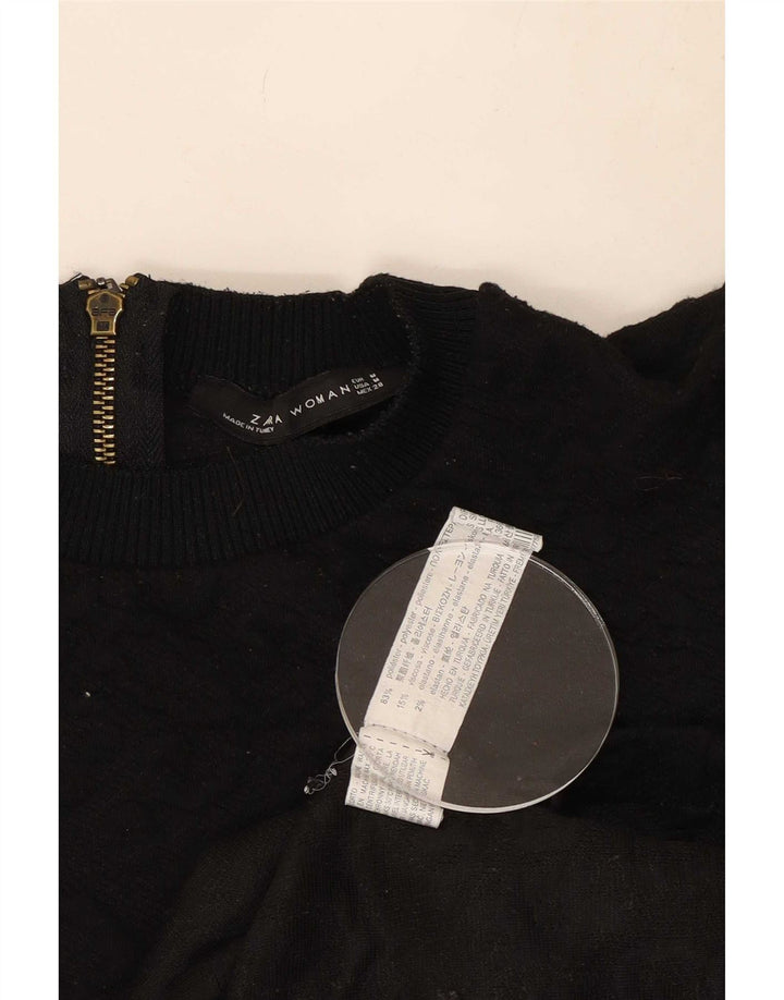 Zara Robe trapèze pour femme UK 12 Noir moyen