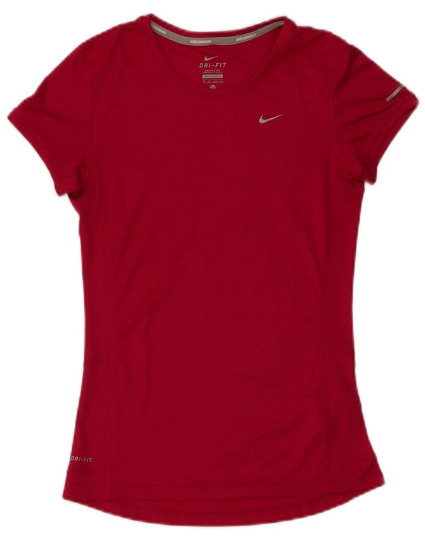 Nike T-shirt Dri Fit pour femme UK 6 XS Rose Polyester