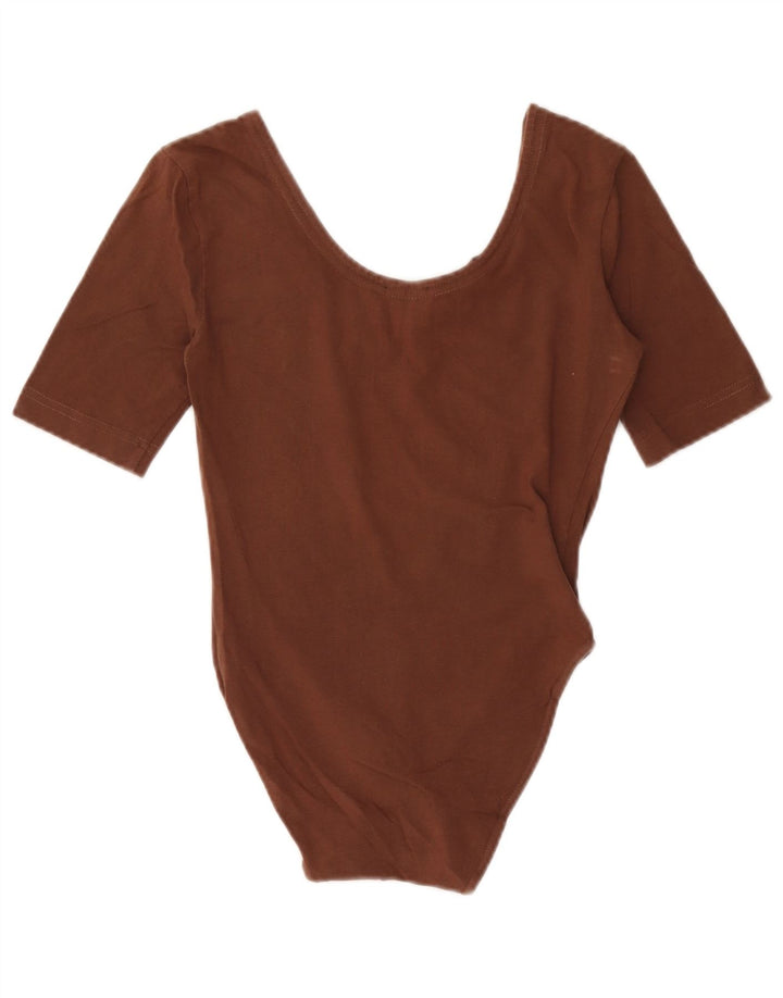 Trussardi Body Femme UK 10 Petit Coton Marron