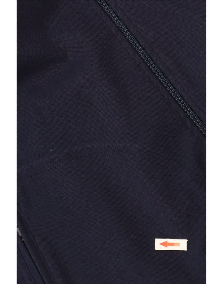 ASICS Veste de survêtement pour homme XL Bleu marine Colorblock Polyester
