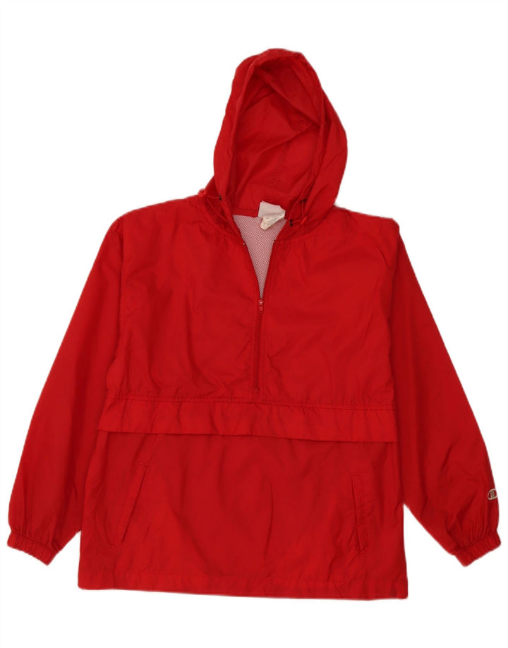 Champion Veste de pluie à capuche pour fille 11-12 ans Grand nylon rouge