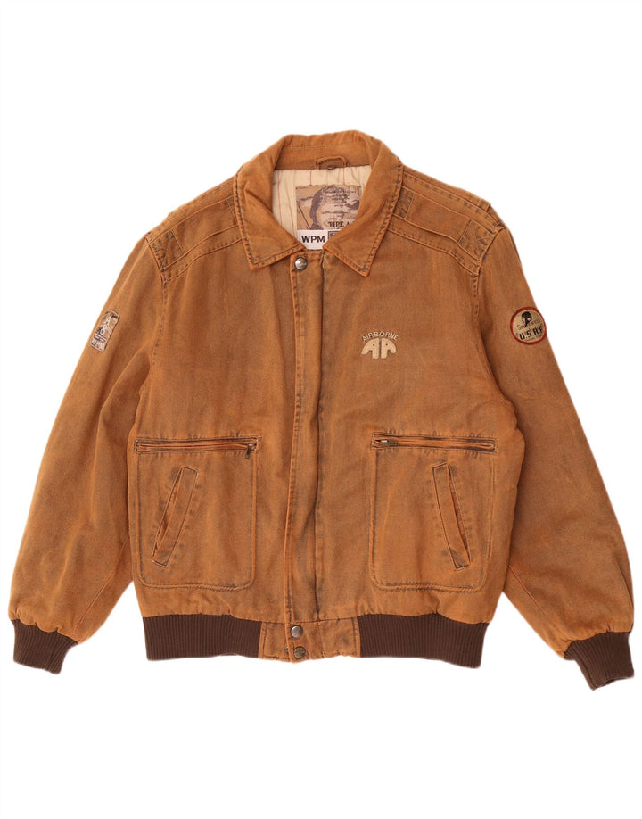 WPM Veste Bomber Graphique Type A-8 Homme UK 42 XL Marron Colorblock
