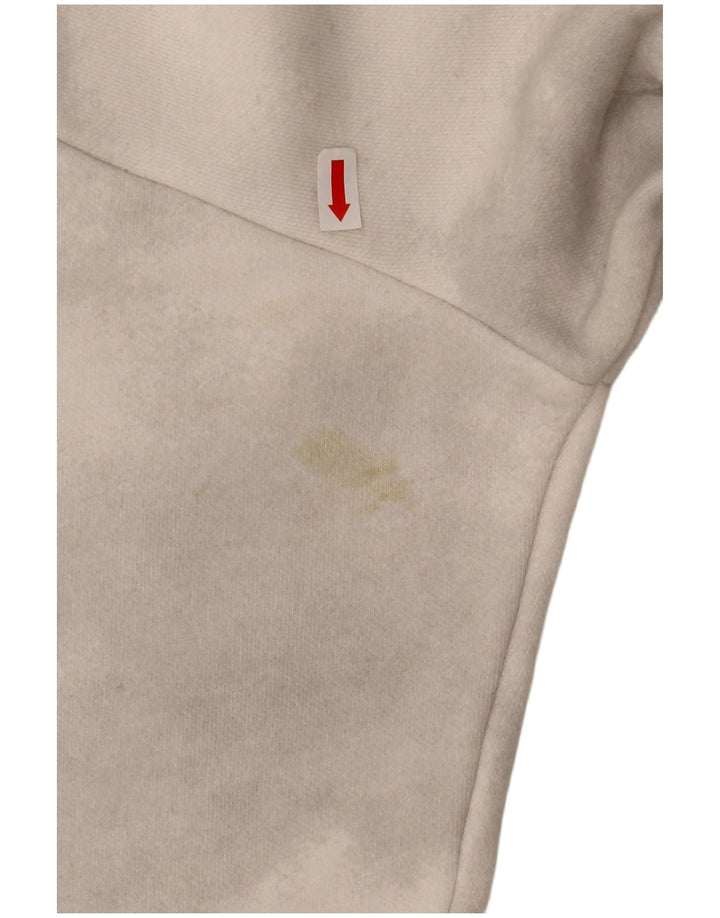 CHAMPION Sweat-shirt court surdimensionné pour femme UK 16 Large Blanc cassé