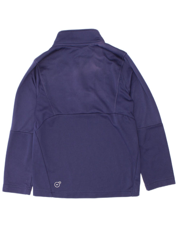 Puma Haut de survêtement à col zippé pour garçon 7-8 ans Bleu marine
