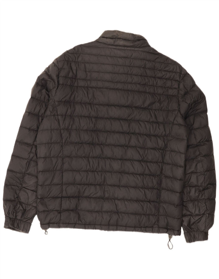 Massimo Dutti Veste matelassée pour homme UK 40 Large Noir Nylon